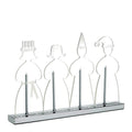 Lucia adventsstake 30 cm krom/klar