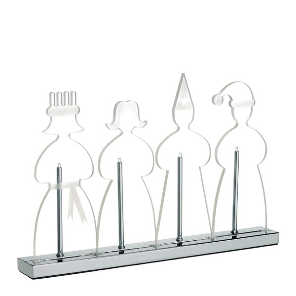 Lucia adventsstake 30 cm krom/klar