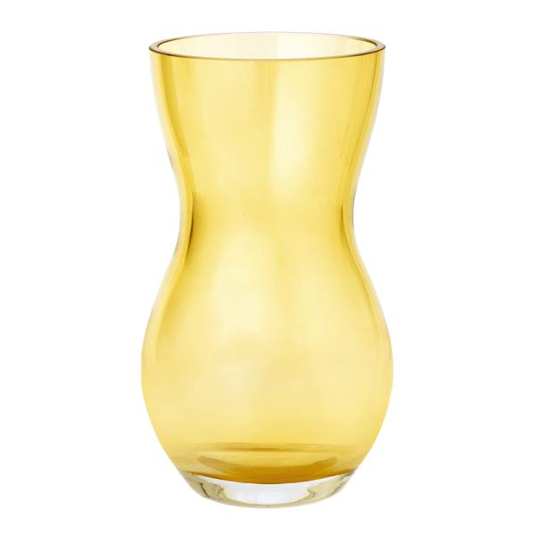 Calabas vase 16 cm amber