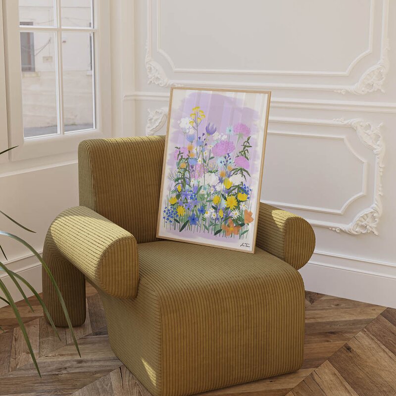 Anna Thomsen poster 50x70 cm field of flowers no2