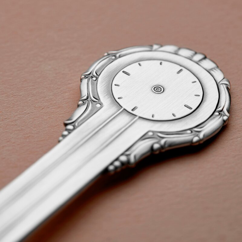 Dåpsskje Klokke 14,4 cm 830