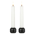 Silhouette lysestake 3,4 cm 2 stk svart