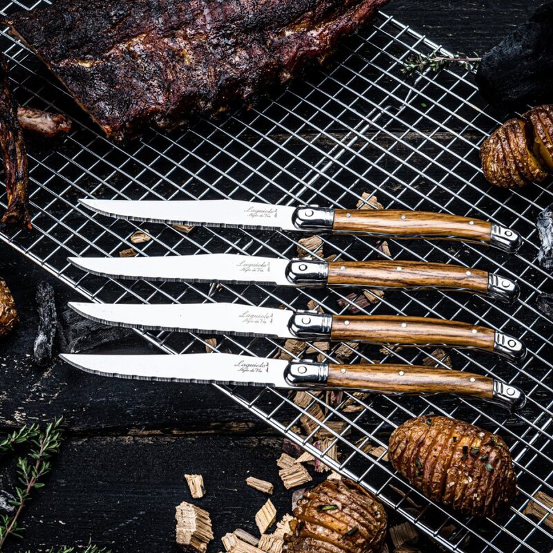 Biffkniver 23 cm 6 stk wood
