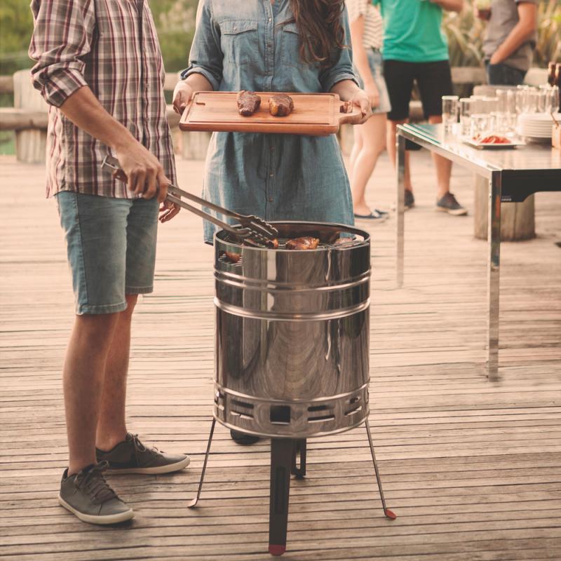 Kullgrill i rustfritt stål