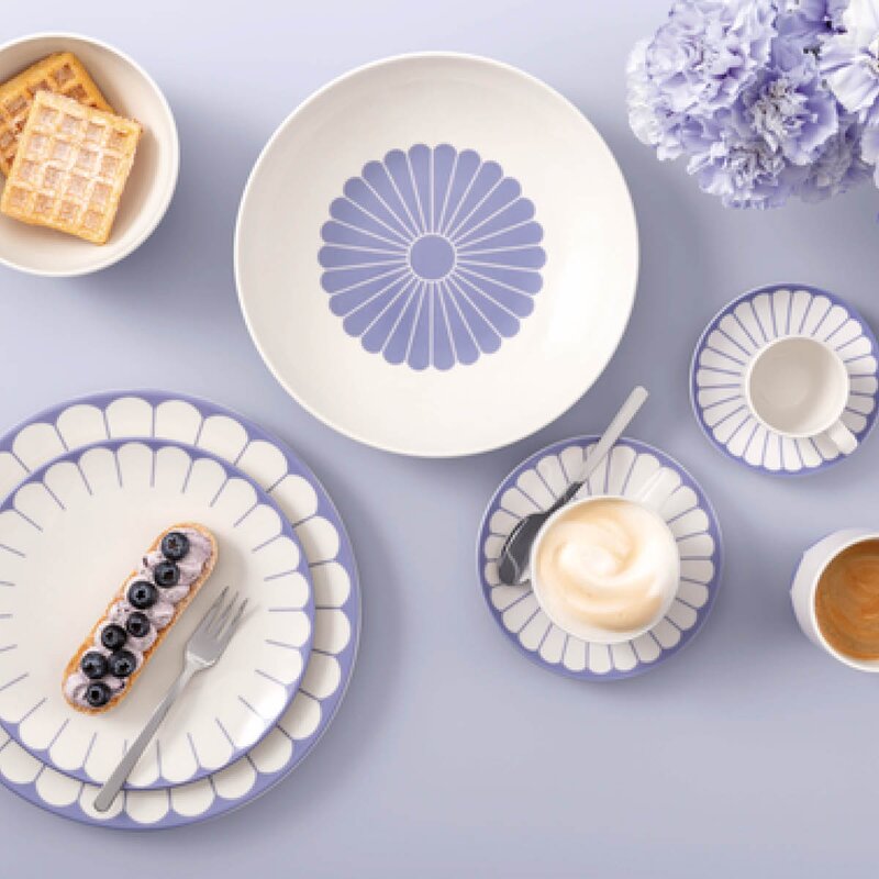 Fleur bleu fat til kaffekopp 14,8 cm blå