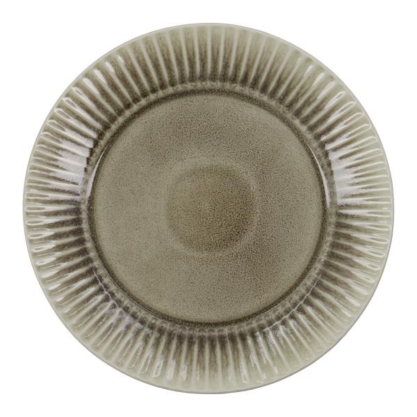 Pleat tallerken 27 cm grå/brun