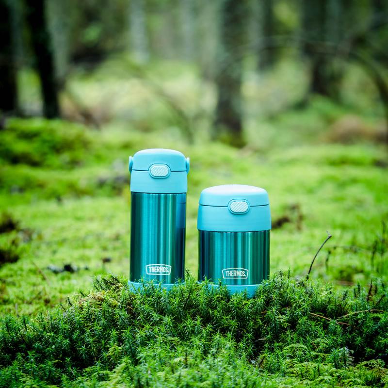 Funtainer drikkeflaske med rør 35,5 cl teal