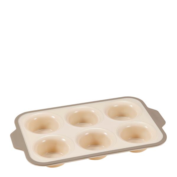 Cookie muffinsform til 6 stk beige