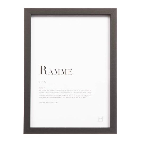 Ramme A5 2x14,8x21 cm svart