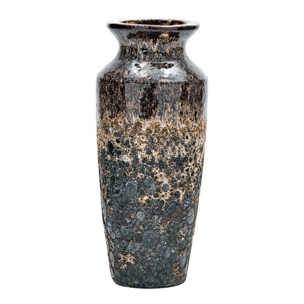 Vase maya 40 cm antikk brun