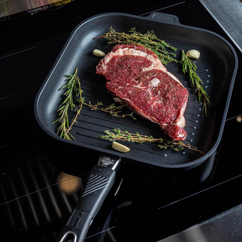 Grillpanne m/avtagbart håndtak 28 cm