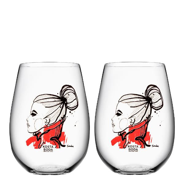 Want you vannglass 57 cl 2 stk