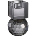 Milano lysestake rund/kvadrat 13x8 cm smoke