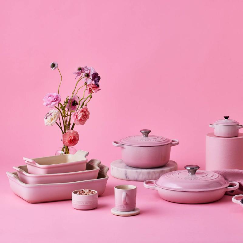 Heritage rektangulær form 32x24 cm shell pink