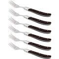 Biffgafler 6 deler wengetre