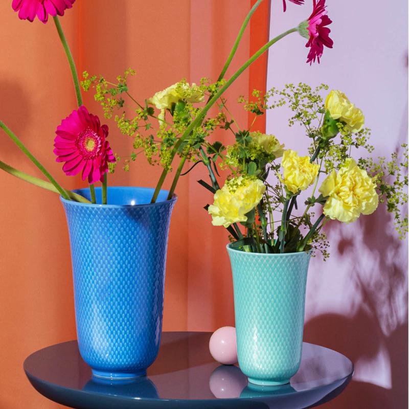 Rhombe Color vase 15 cm aqua porselen