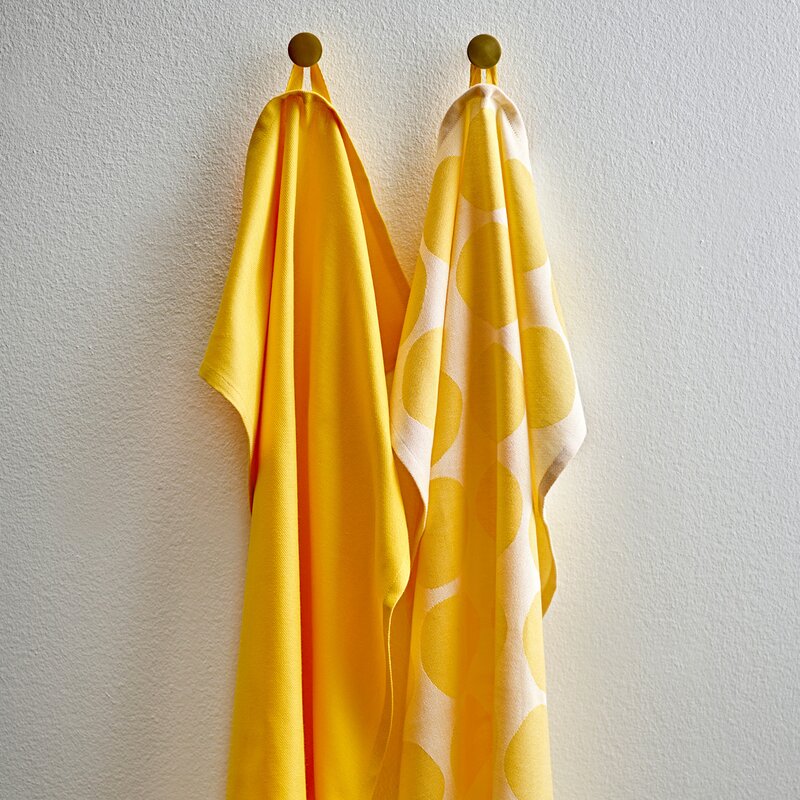 Bubbles kjøkkenhåndkle 50x70 cm 2 stk yellow