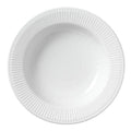 Hvit Riflet pastatallerken 30 cm
