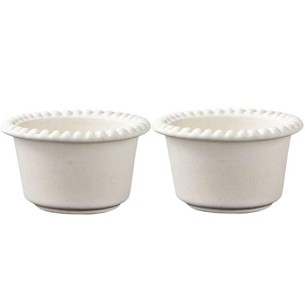 Daria skål 12 cm 2 stk cotton white