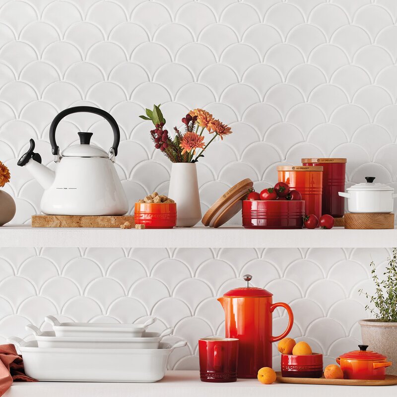 Heritage rektangulær form 19 cm white