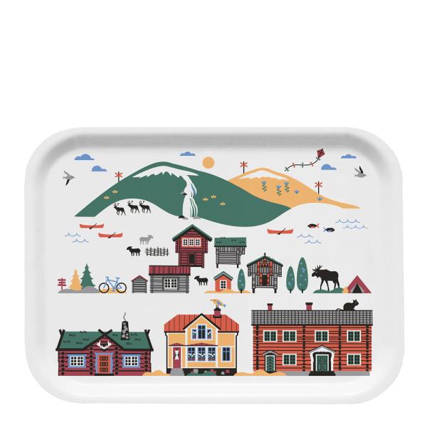 Scandinavian Mountains brett 27x20 cm summer