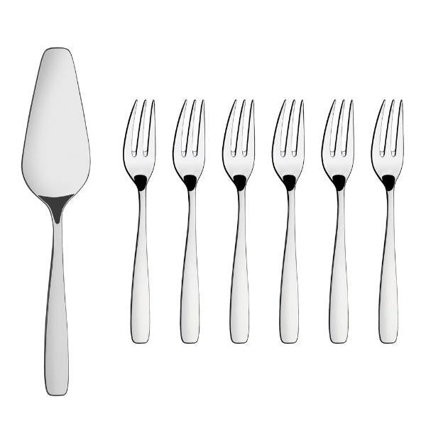 Essentials kakespade + 6 gafler blank
