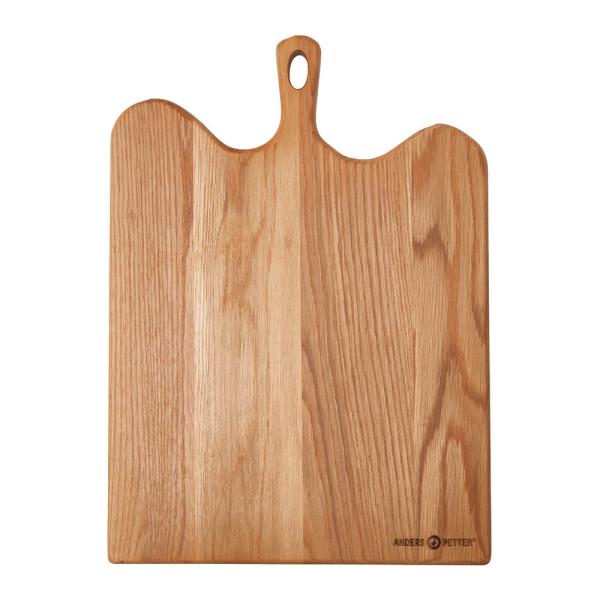 Signerat skjærebrett 36x23 cm eik