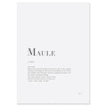 Poster Maule 30x40 cm hvit