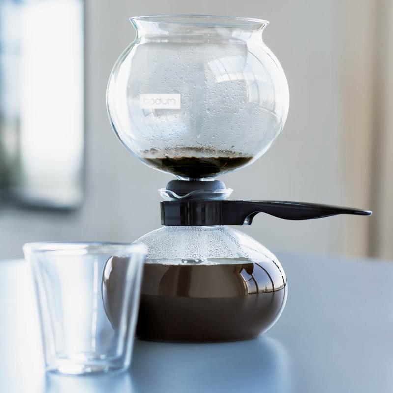Pebo vakum kaffebrygger 1L svart