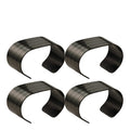 RAW serviettring 4 stk matte black