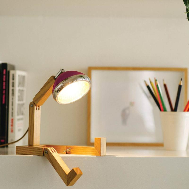 Lampe 40 cm rød