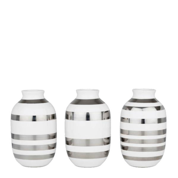 Omaggio vase miniatyr sølv 3 stk