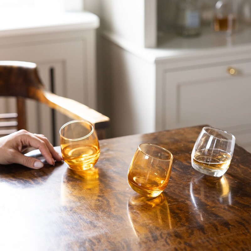 Tumbler med avrundet bunn 30 cl 6 stk amber