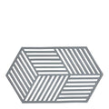 Hexagon bordskåner 24 cm cool grey