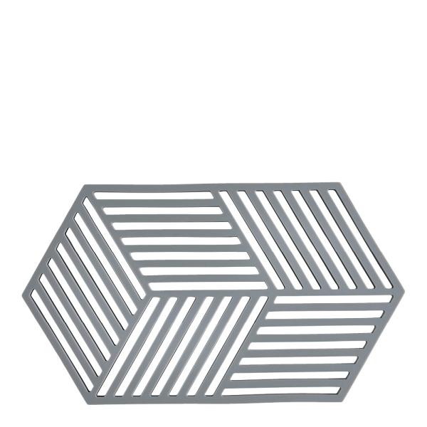 Hexagon bordskåner 24 cm cool grey