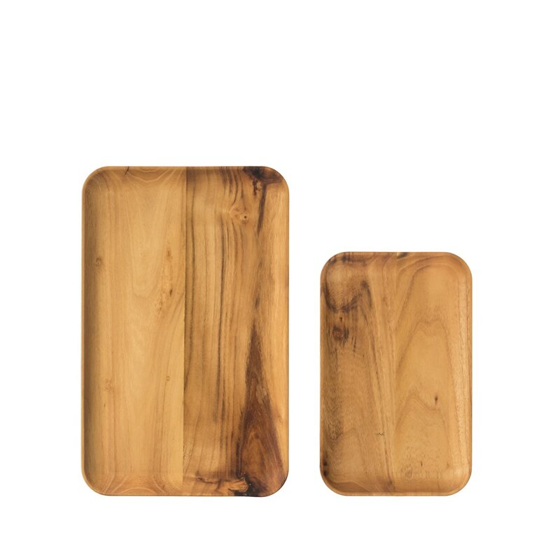 RAW Teak tallerken 23,7x14,9 cm