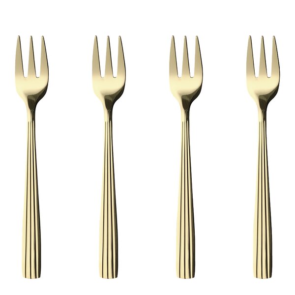 RAW kakegaffel 4 stk champagne gold