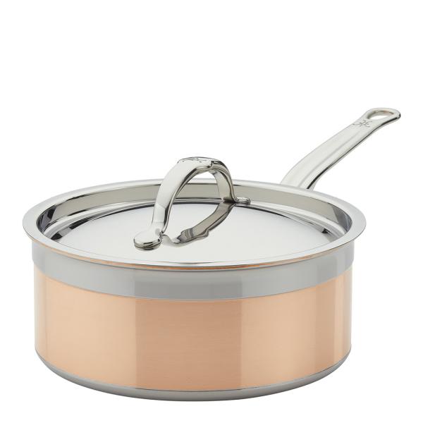 Copperbond kasserolle med lokk 2,8L kobber