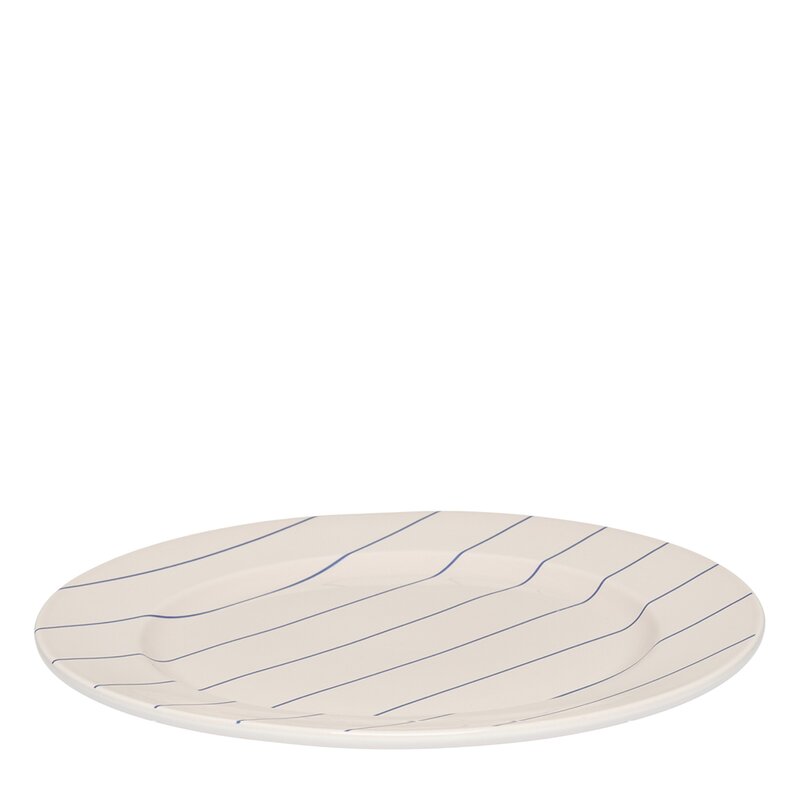 Pyjamas tallerken 23 cm beige/midnight blue