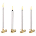 LED juletrelys m/holder 14x1,3 cm 4 stk nordic white