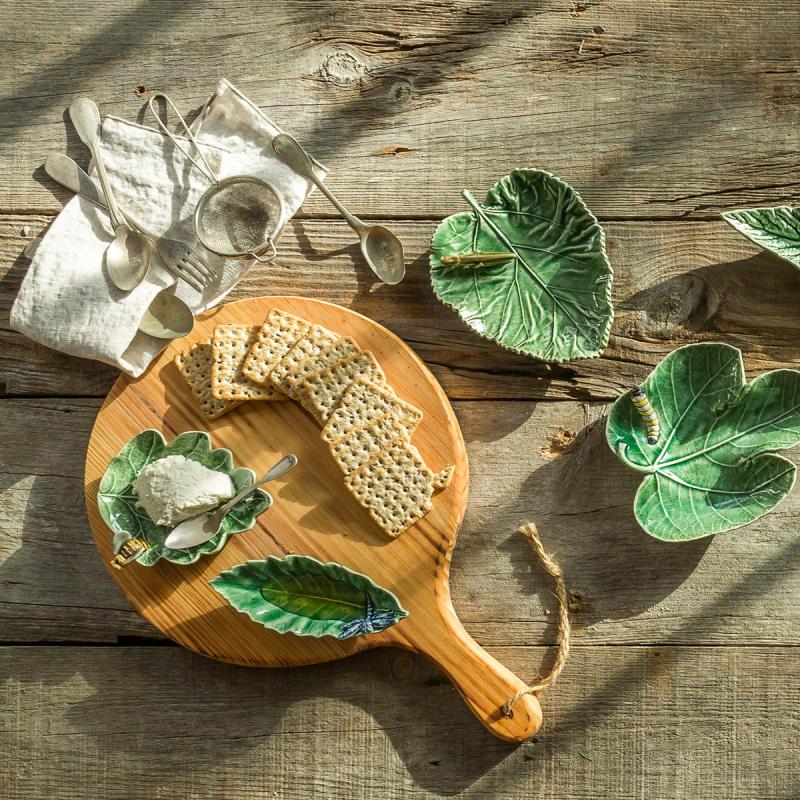 Countryside Leaves skål 16x6,5 cm øyenstikker grønn