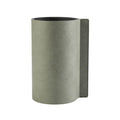 Block Hippo vase 7,5 cm oliven