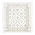 Åttebladrose serviett 35x35 beige