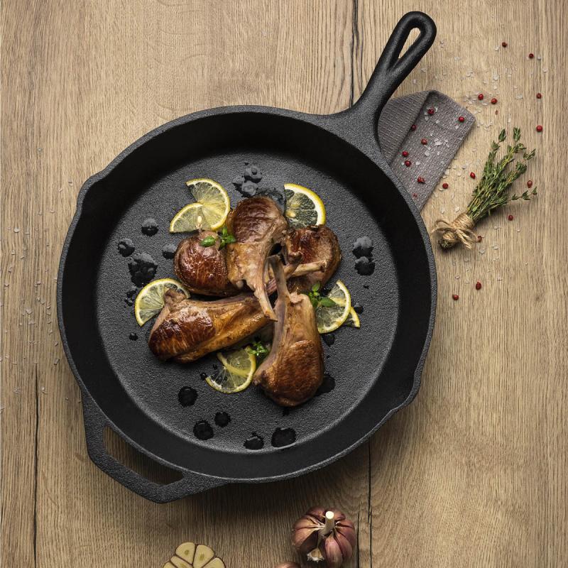 Cast iron stekepanne 30 cm 3,1L svart