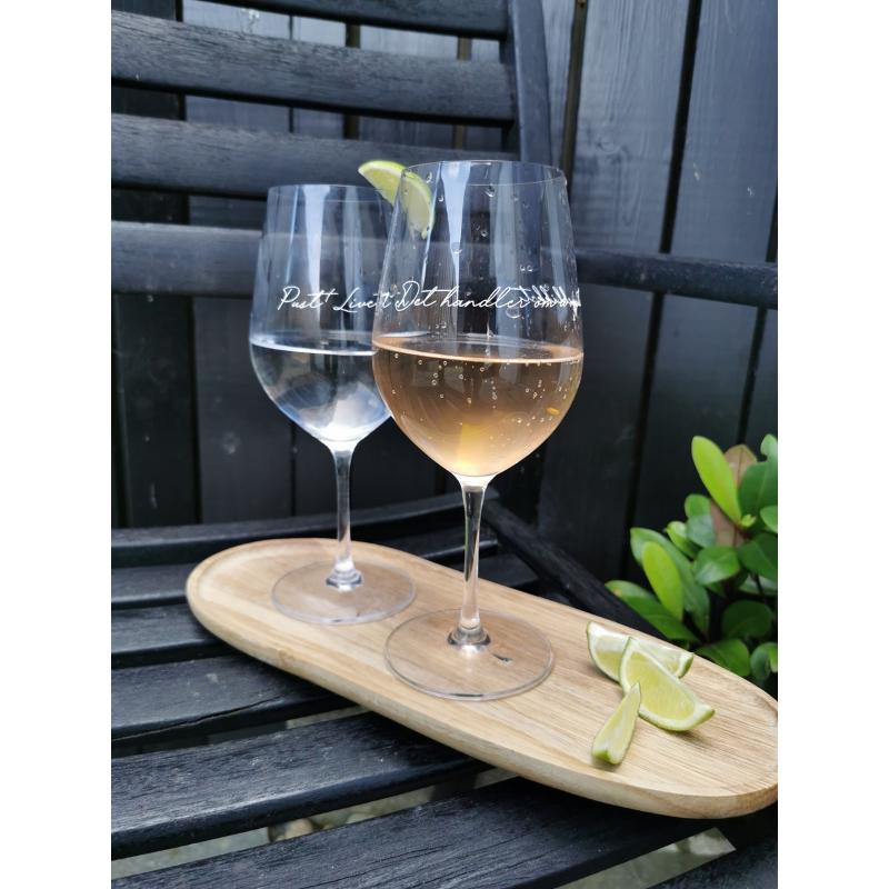 Rødvinsglass 62 cl pust livet er nå
