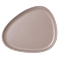 Curve Stoneware middagstallerken 30x26 cm varm grå