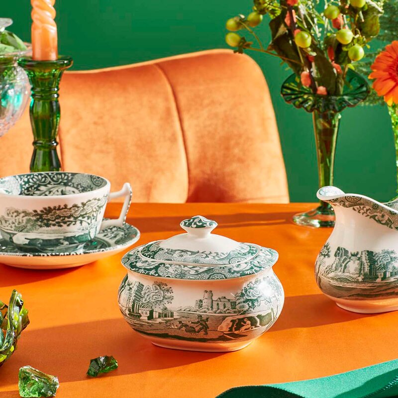 Heritage Green Italian sukkerskål 0,25L