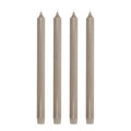 Aia kronelys 30 cm 4 stk taupe
