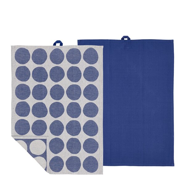 Bubbles kjøkkenhåndkle 50x70 cm 2 stk royal blue