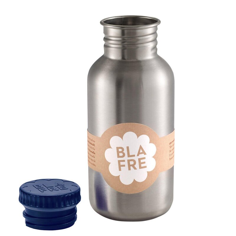 Stålflaske 500 ml marineblå